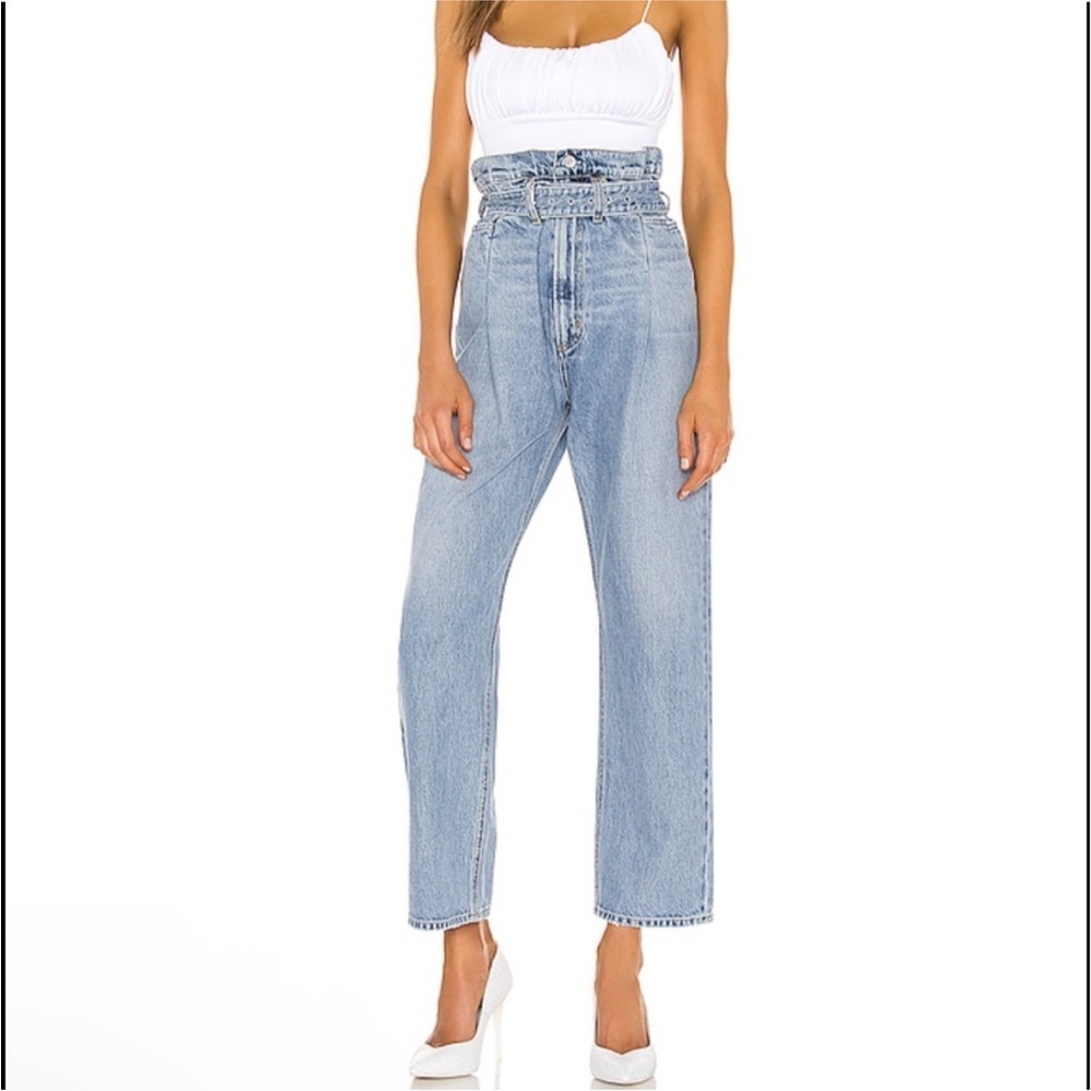 Agolde Reworked Paper Bag High Rise Jeans Size 26 - Picture 6 of 13